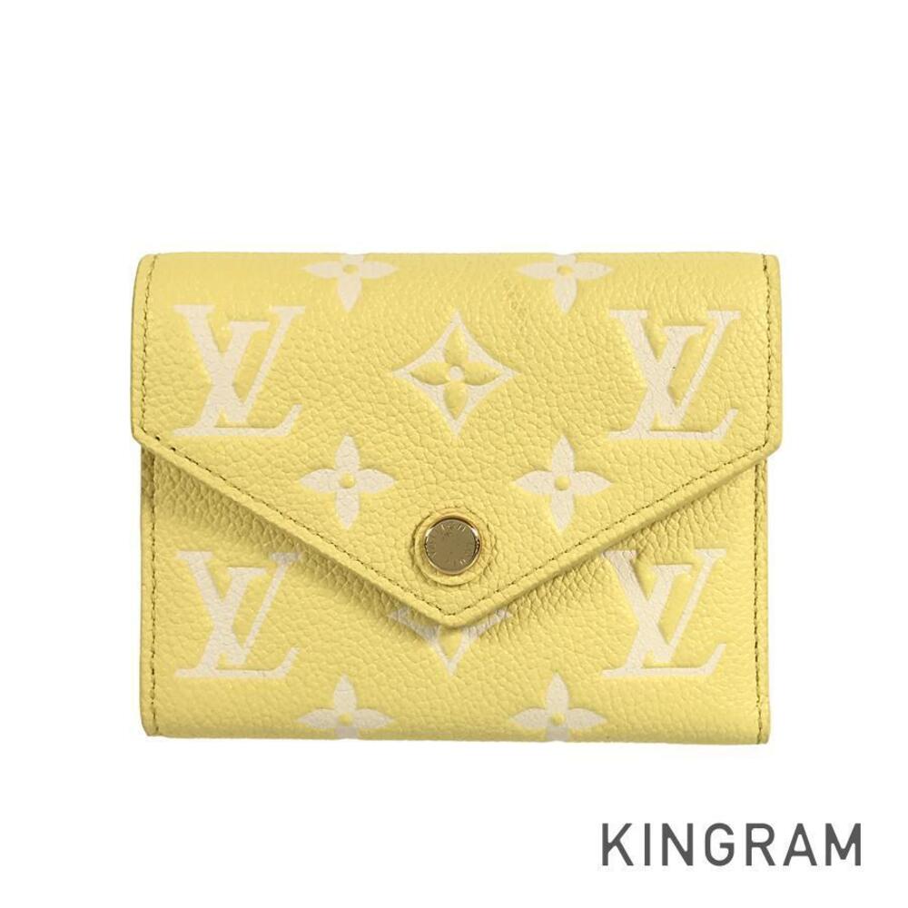 Louis Vuitton Empreinte Victorine Portefeuille Wallet Yellow Leather